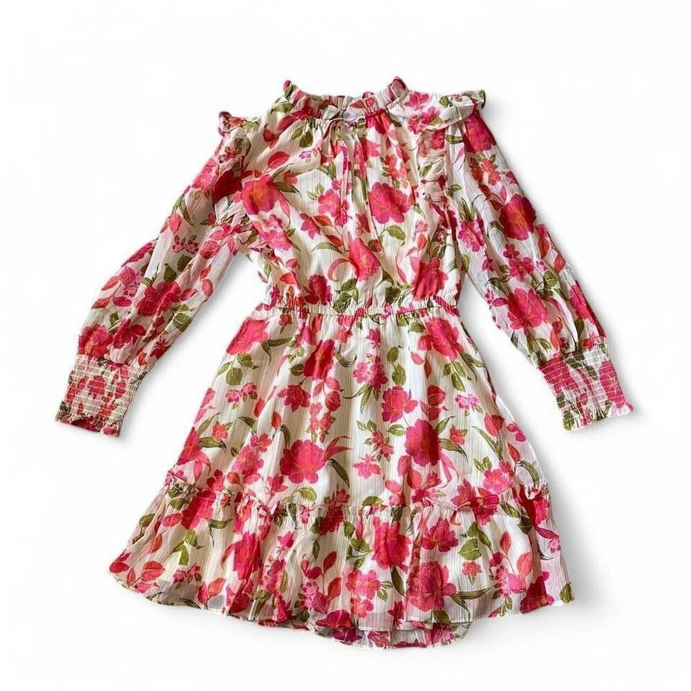 Small Pink floral dress Women's skater Dress